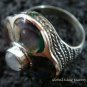 925 Silver Paua Shell & Moonstone Ring RI-288-KT