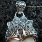 925 Silver & Garnet Goddess Pendant GDP-983-PS