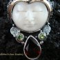 925 Silver & Garnet Goddess Pendant GDP-983-PS