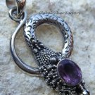 925 Silver Amethyst Snake Pendant SP-251-NY