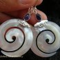 925 Silver Amethyst & Shell Earrings ER-515-KT