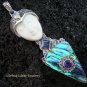 925 Silver Paua Shell & Amethyst Goddess Pendant GDP-1002-PS