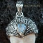 925 Silver Paua Shell & Amethyst Goddess Pendant GDP-1002-PS