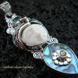 925 Silver Paua Shell & Mix Gems Goddess Pendant GDP-1005-PS
