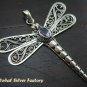 Sterling Silver Dragonfly Pendant SP-102-IKP