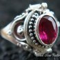 Silver Ruby Locket Ring LR-314-KT