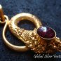22kt Gold Vermeil & Silver Garnet Snake Pendant GPP-100-NY