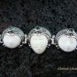 Sterling Silver & Green Quartz Three Face Goddess Bracelet GDB-1014-KT