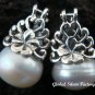 925 Silver White Flower Earrings ER-394-KA
