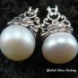 925 Silver White Flower Earrings ER-394-KA