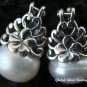 925 Silver White Flower Earrings ER-394-KA