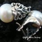 925 Silver White Flower Earrings ER-394-KA