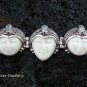 925 Silver & Rainbow Moonstone Three Face Goddess Bracelet GDB-1013-KT