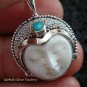 925 Silver Turquoise Goddess Pendant GDP-990-PS