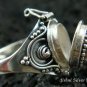 Silver Rainbow Moonstone Locket Ring LR-312-KT