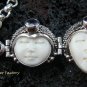 Sterling Silver & Amethyst Three Face Goddess Bracelet GDB-1012-KT