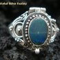 925 Silver Opal Poison Ring LR-397-KT