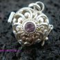 925 Silver Amethyst Heart Harmony Ball Pendant HB-197-KT