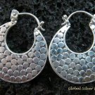Sterling Silver Round Hoop Earrings SE-152-KT