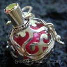 925 Silver Garnet Harmony Ball Pendant 16mm HB-212-KT
