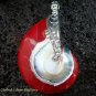Sterling Silver Red Nautilus Shell Pendant SP-484-KT