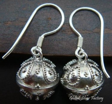 925 Silver Bali Chime Ball Earrings CBE-119-KT