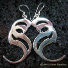 Sterling Silver Double S Design Earrings SE-157-KT
