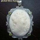 Sterling Silver Lady Cameo Pendant SP-220-KT