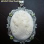 Sterling Silver Lady Cameo Pendant SP-220-KT