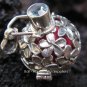 925 Silver Blue Topaz Frangipani Harmony Ball Pendant HB-130-KT