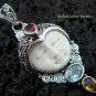 Sterling Silver Mixed Gems Goddess Pendant GDP-834-PS