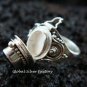 Sterling Silver Green Quartz Poison Ring LR-403-KT