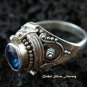 925 Silver & Blue Sapphire Poison Ring LR-419-KT
