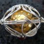 Silver Carnelian Heart Harmony Ball Pendant HB-233-KT