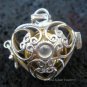 Silver Carnelian Heart Harmony Ball Pendant HB-233-KT