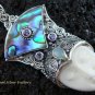 925 Silver Paua Shell Goddess Pendant GDP-976-PS