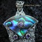 925 Silver Paua Shell Goddess Pendant GDP-976-PS
