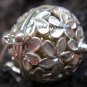 925 Silver Blue Topaz Frangipani Harmony Ball Pendant HB-130a-KT