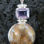 925 Silver Druzy & Amethyst Pendant SP-299-KT
