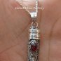 Sterling Silver Garnet Perfume Pendant PP-218-KT