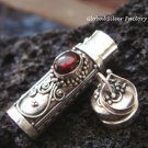 Sterling Silver Garnet Perfume Pendant PP-218-KT