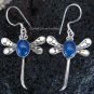 925 Silver Lapis Lazuli Dragonfly Earrings ER-333-KA