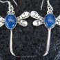 925 Silver Lapis Lazuli Dragonfly Earrings ER-333-KA