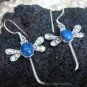 925 Silver Lapis Lazuli Dragonfly Earrings ER-333-KA
