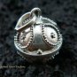 925 Silver Teardrop Pattern Chime Ball Pendant 12mm CH-185-KT