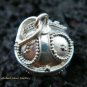 925 Silver Teardrop Pattern Chime Ball Pendant 12mm CH-185-KT
