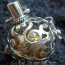 925 Silver Amethyst Harmony Ball Pendant 16mm HB-214-KT