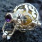 925 Silver Amethyst Harmony Ball Pendant 16mm HB-214-KT