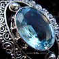 Sterling Silver Blue Topaz Pendant SP-262-NY