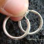 Sterling Silver Round Stud Earrings SE-155-KT